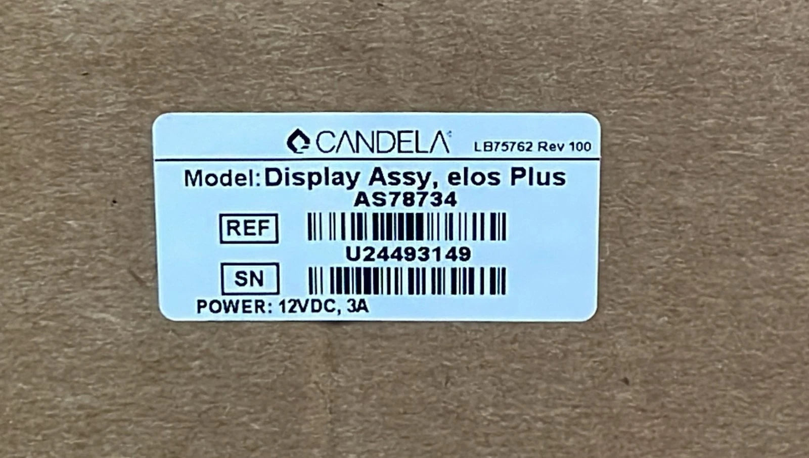 **NEW SEALED** Syneron Candela Display Assy elos Plus AS78734 SCREEN MONITOR
