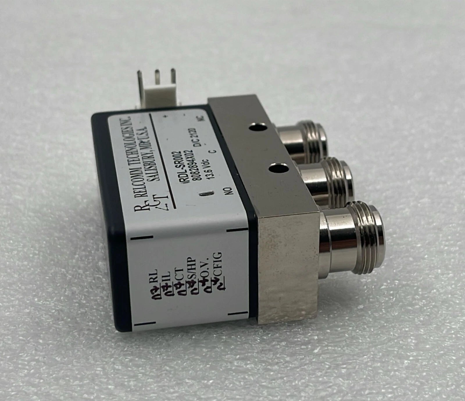 RCT Relcomm Technologies RDI-SR002 MOTOROLA 8082894x02 Antenna Relay 13.6VDC