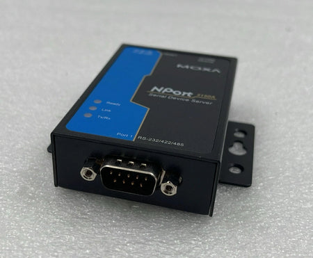 MOXA NPort 5150A-T front DB9 serial port view