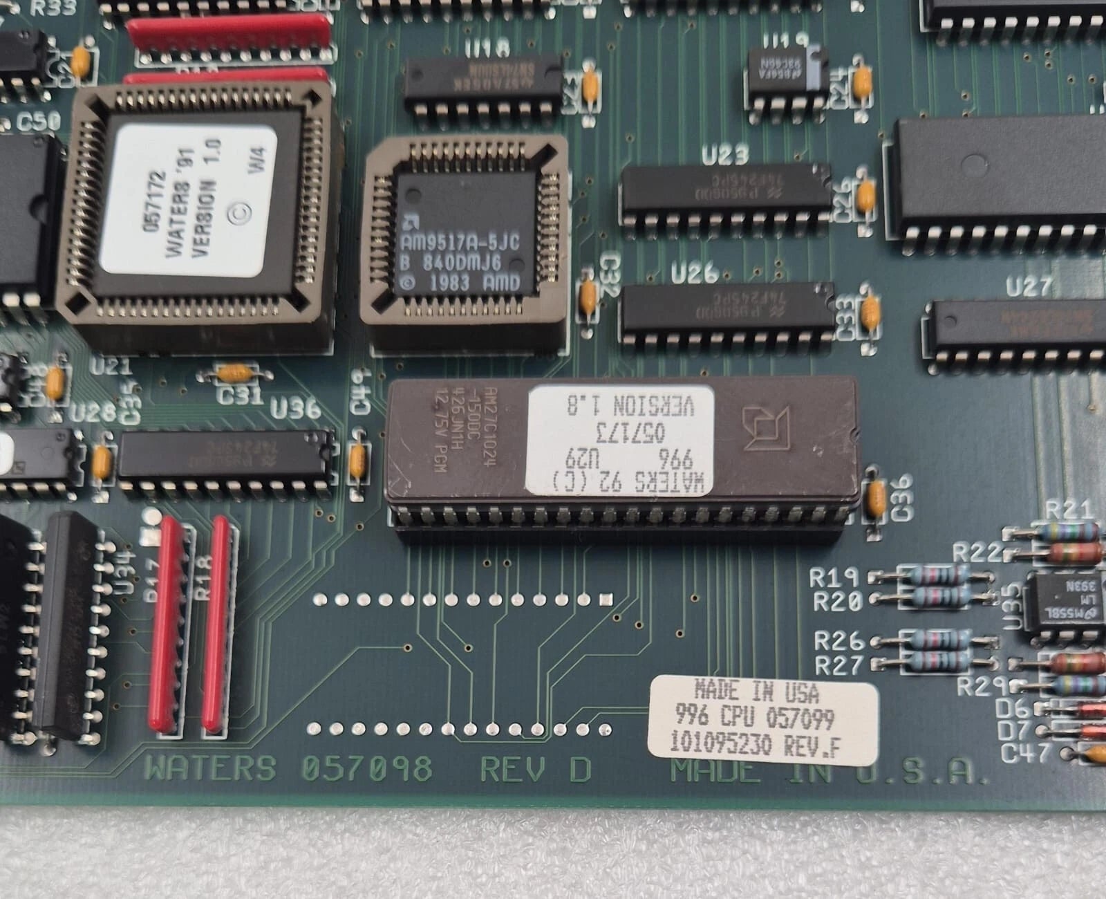 WATERS Alliance 057098 HPLC 996 CPU 057099 PDA Detector PCB Board