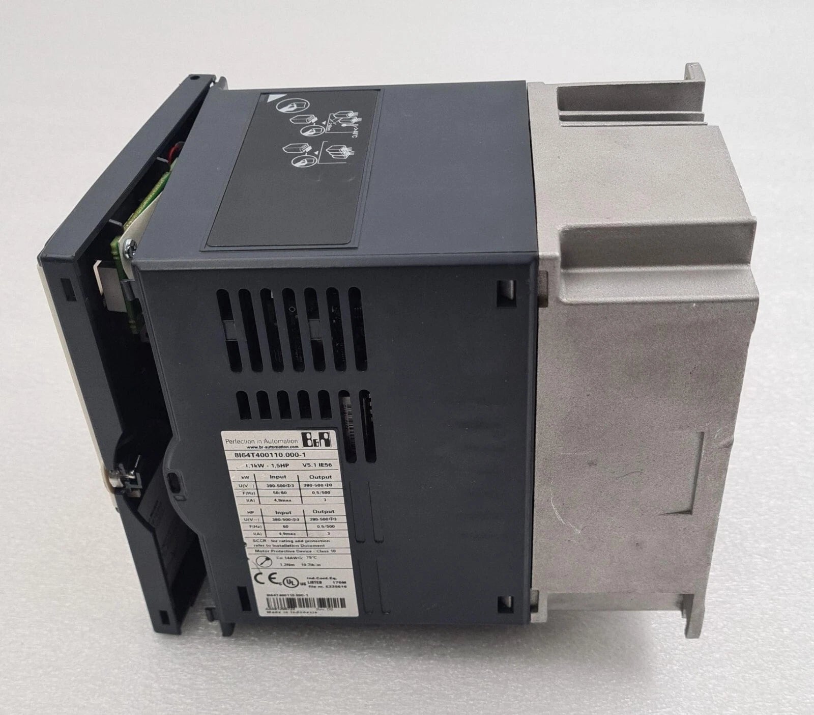 B&R Automation ACOPOS inverter X64 8I64T400110.000-1 1.1kW 1.5HP V5.1 **AS-IS**