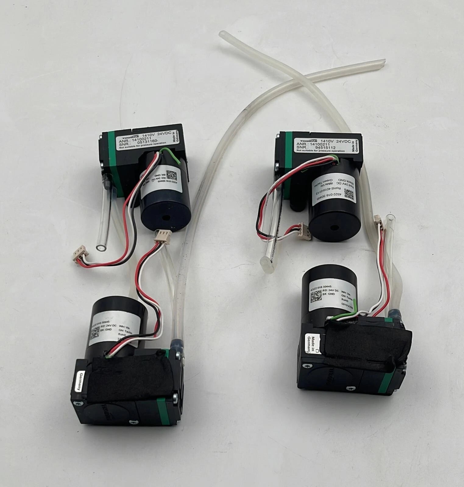 Lot of 4 Thomas 1410V 14100211 24VDC brushless miniature pumps