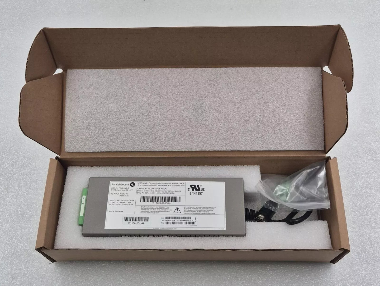 *NEW* NOKIA PS-7210 Alcatel-Lucent 3HE06694AA 7210 SAS-D ETR Ext pwr sply 48V