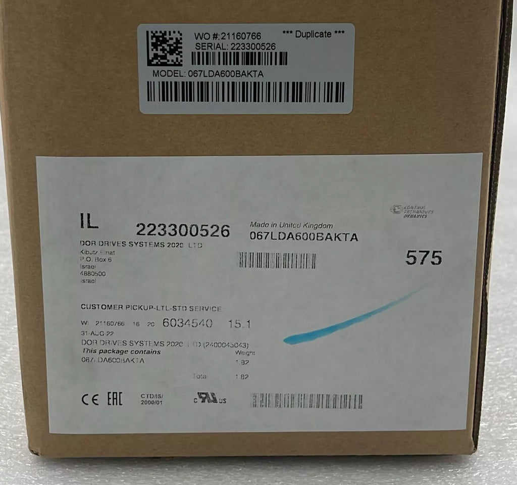 **NEW** Nidec 067LDA600BAKTA Servo Motor