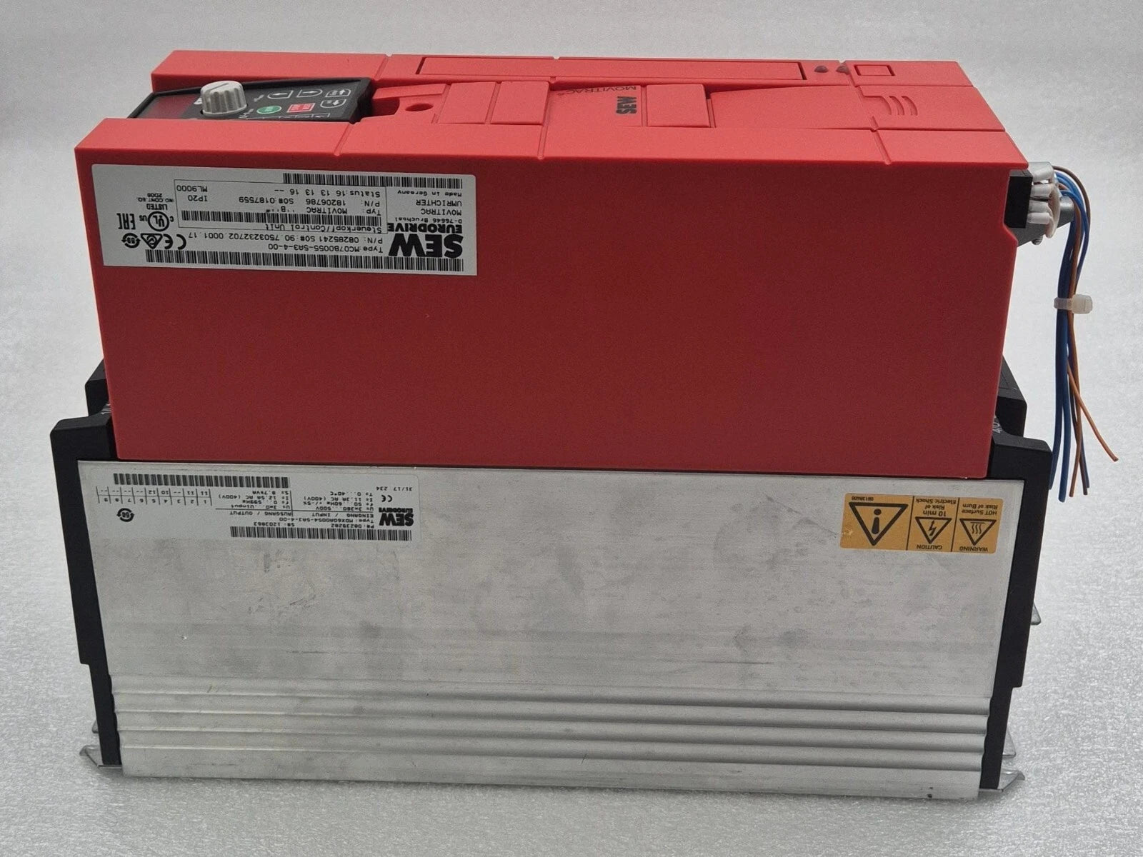 SEW MOVITRAC B MC07B0055-5A3-4-00 INVERTER DRIVE 08285241 CONTROL UNIT 18206786