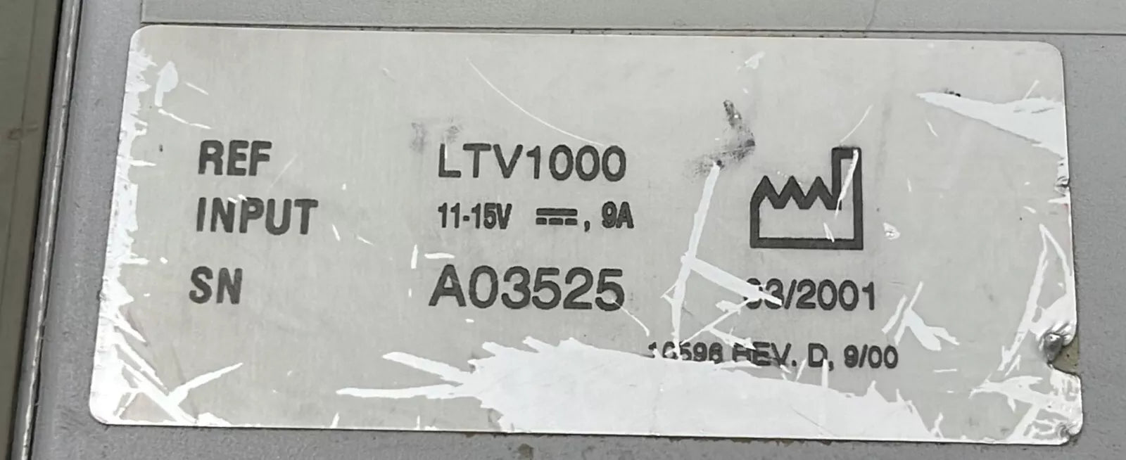 Pulmonetic Systems LTV 1000 **FOR PARTS**