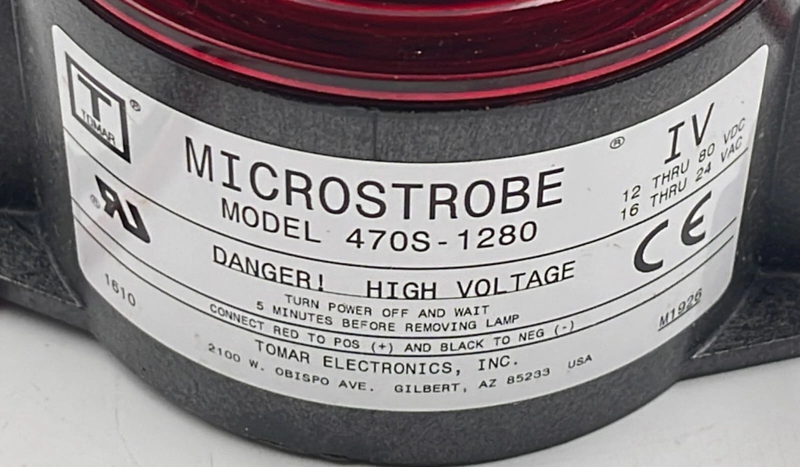 [LOT OF 3] TOMAR Microstrobe 470S-1280 IV Lamp Red Color