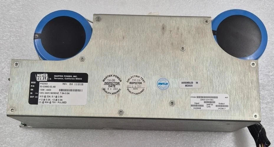 MARTEK POWER PS2303 HVPS 50-03892-02.AB for Lumenis LightSheer Lume One Laser