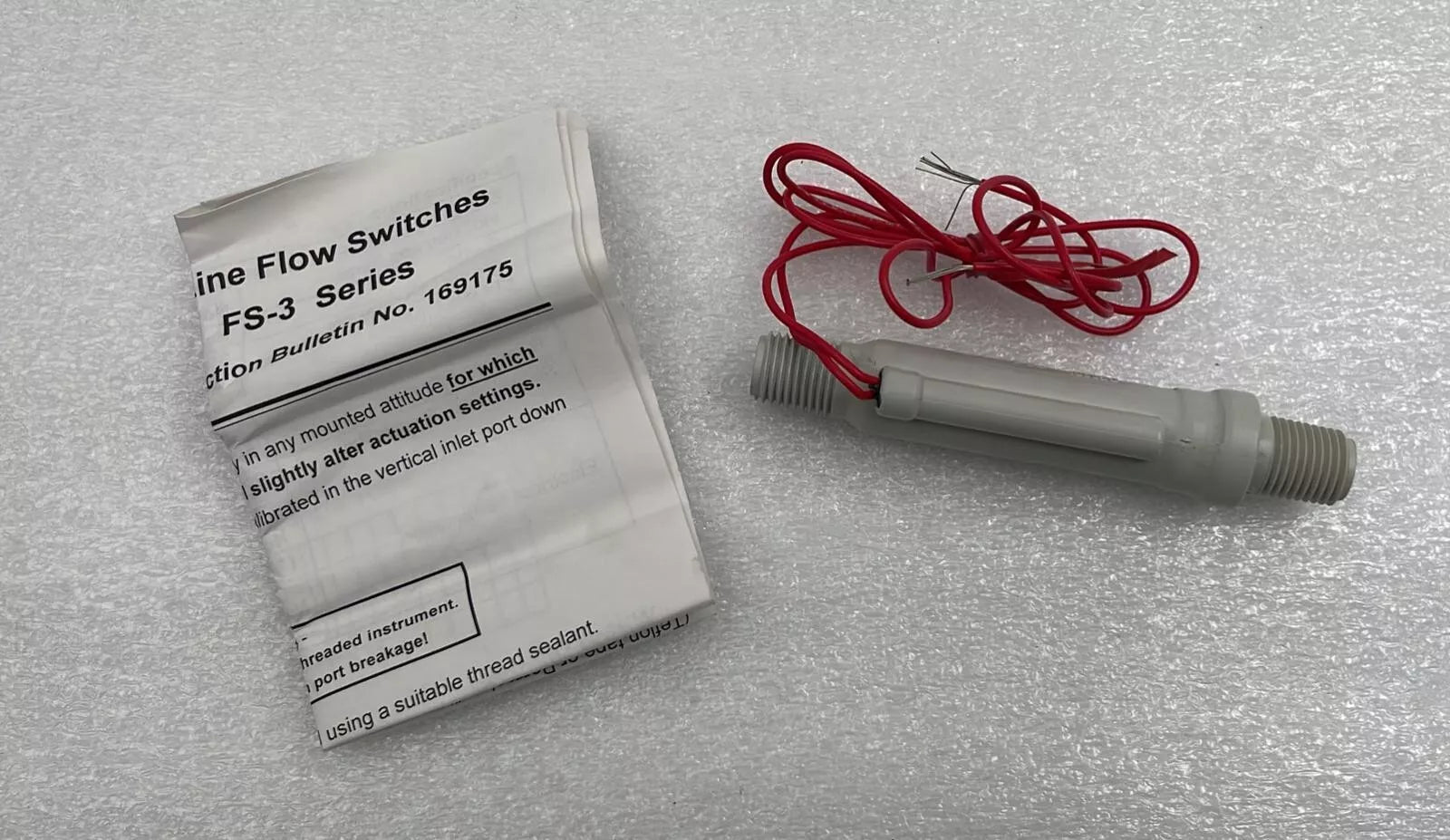 GEMS 165840 Flow Sensor Switch FS-3 Series