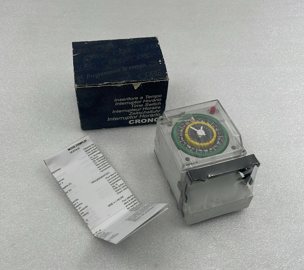 NEW** ORBIS Crono QRSD Interruptor Horario Universal Timer Switch OB051223