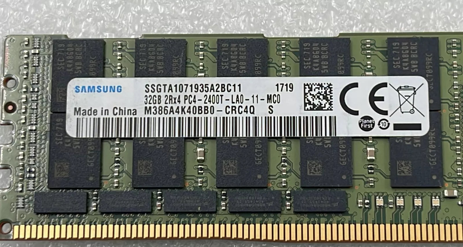 LOT 6 PCS- SAMSUNG 32GB 2Rx4 PC4-2400T M386A4K40BB0-CRC4Q DDR4 Server Memory RAM