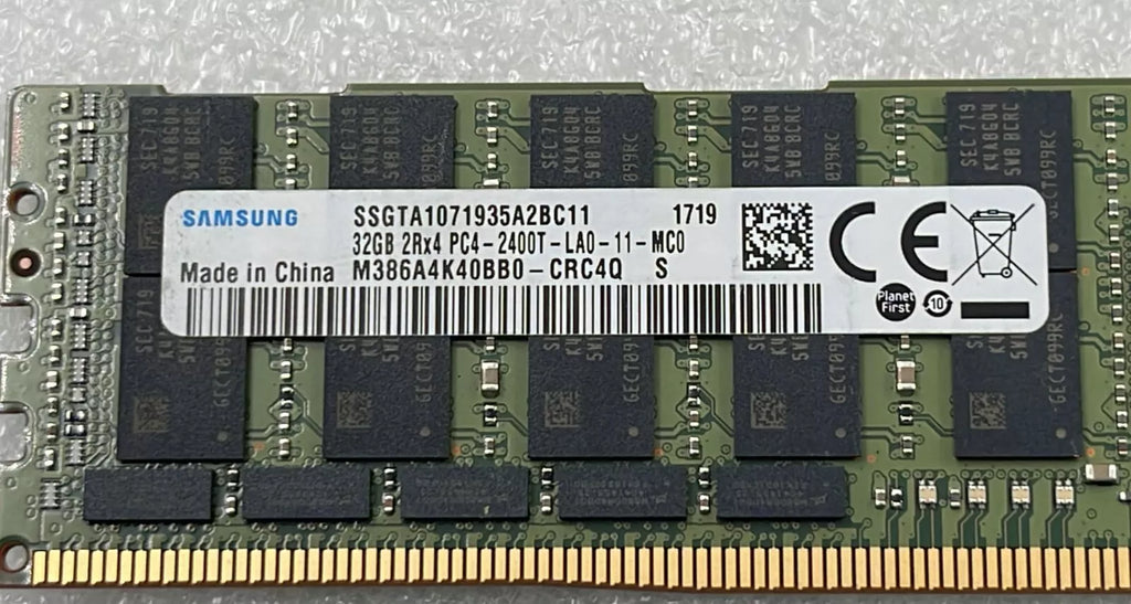 LOT 6 PCS- SAMSUNG 32GB 2Rx4 PC4-2400T M386A4K40BB0-CRC4Q DDR4 Server Memory RAM