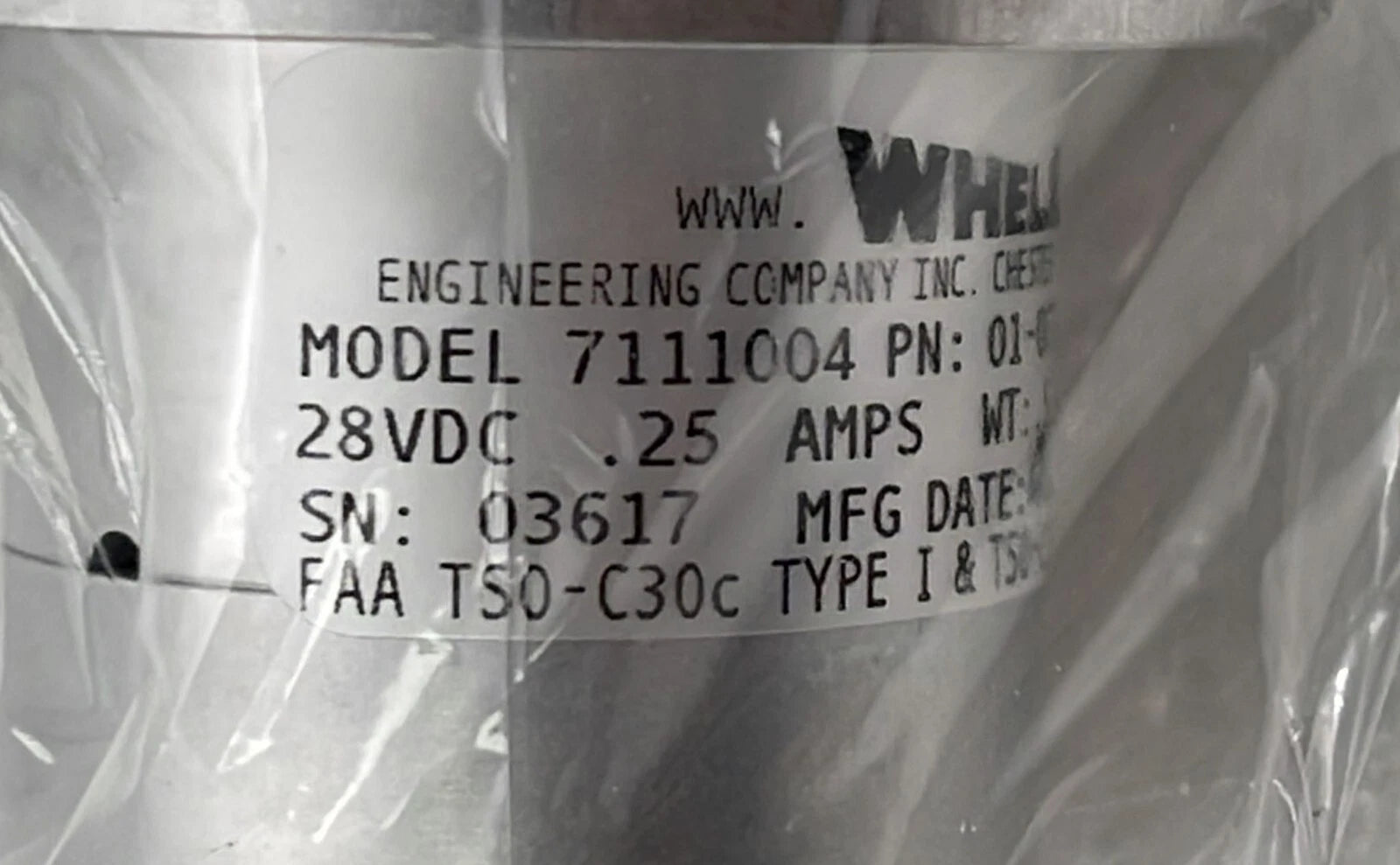 WHELEN 7111004 01-0771110-04 CESSNA LIGHT WING TIP POSITION STROBE