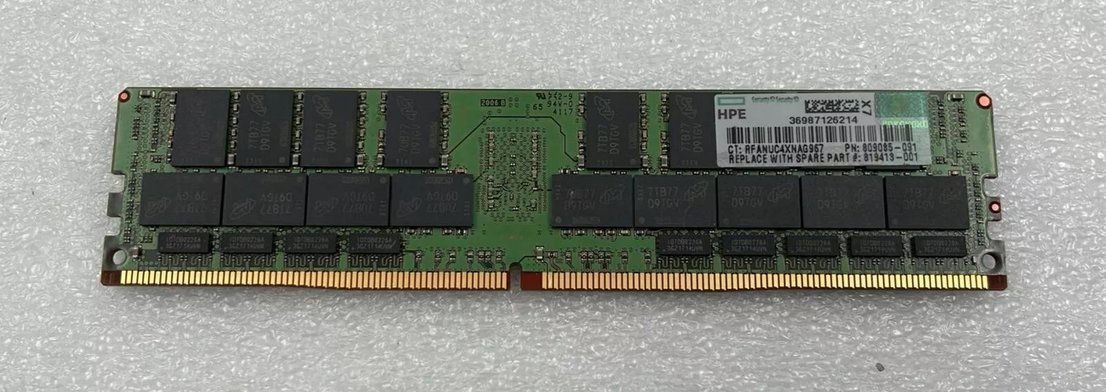 Micron 64GB 4DRX4 PC4-2400T MTA72ASS8G72LZ-2G3B2PG Server Memory RAM