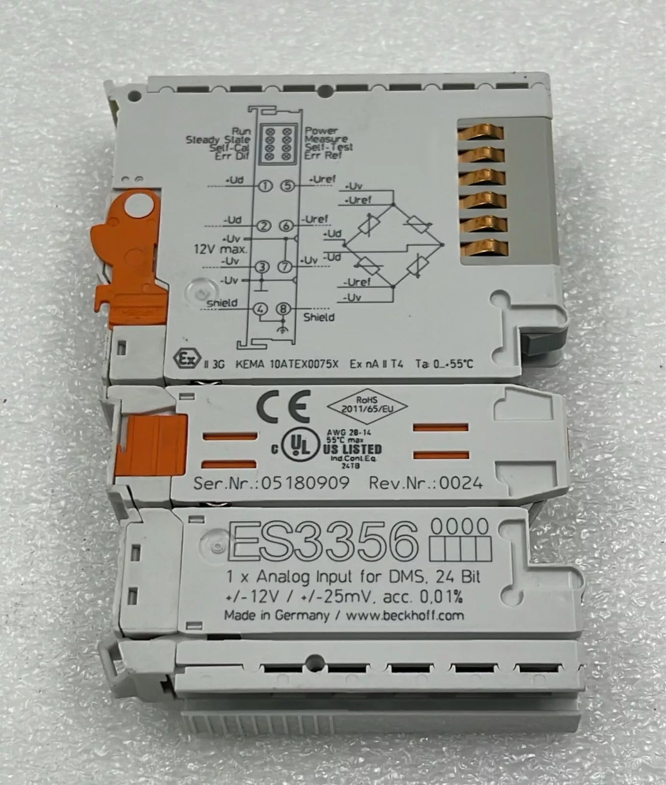 BECKHOFF ES3356 EtherCAT Terminal  1-Channel Analog Input Module