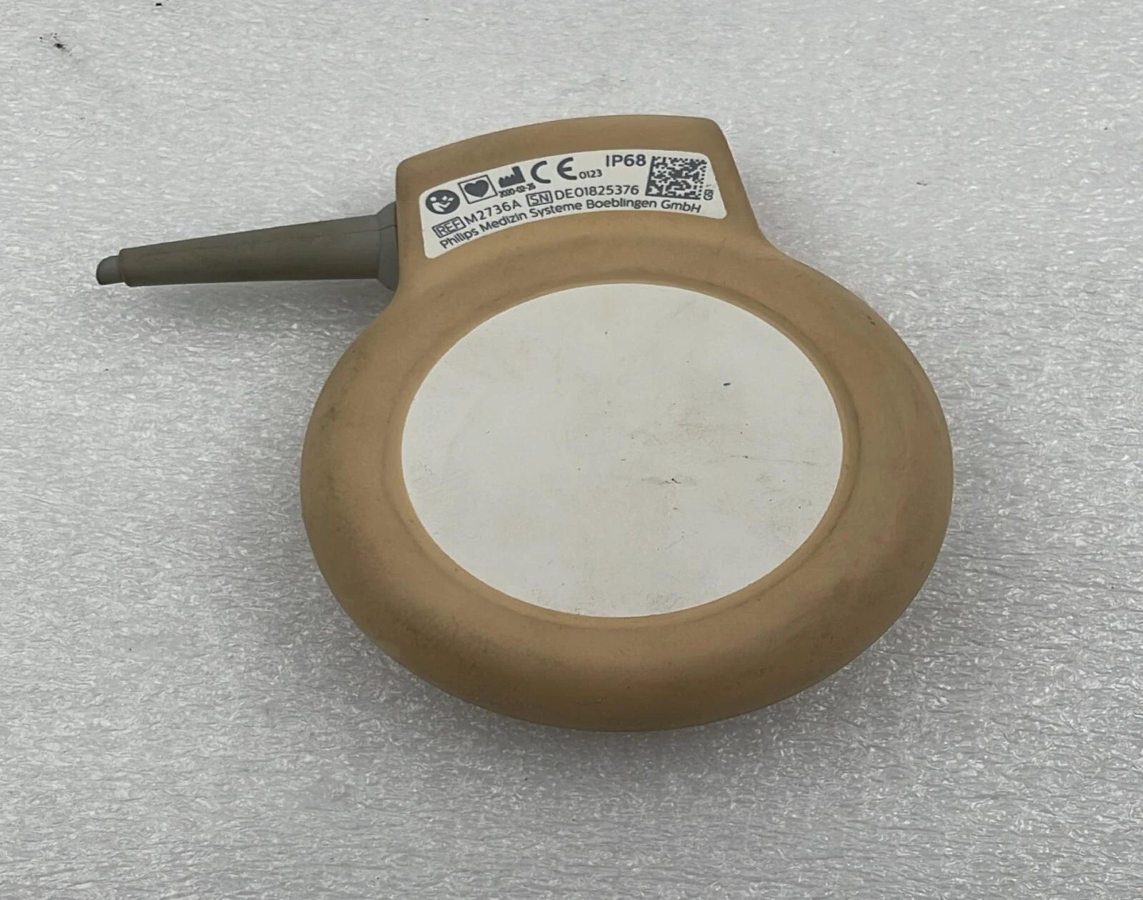Philips M2736A TOCO ultrasound transducer front view