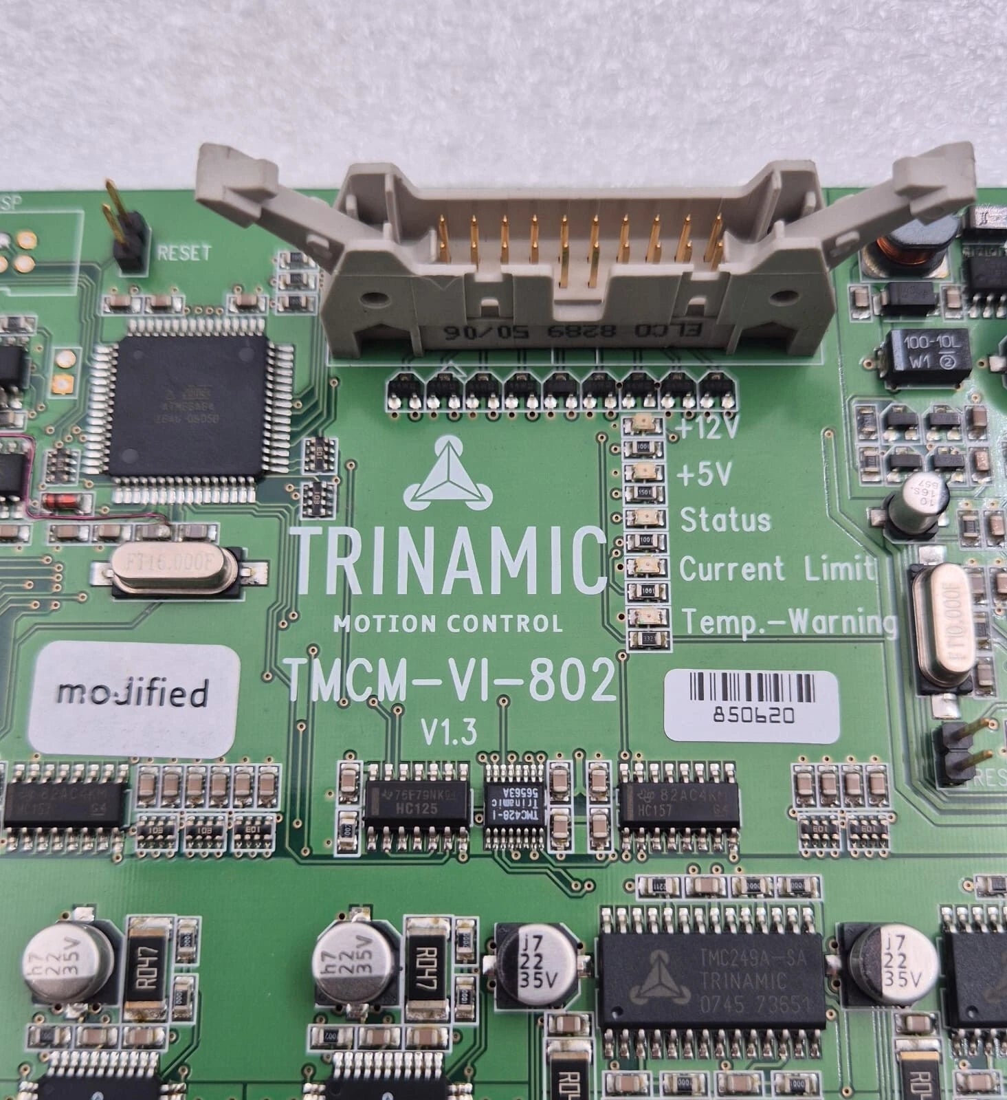 Trinamic TMCM-VI-802 model label close-up