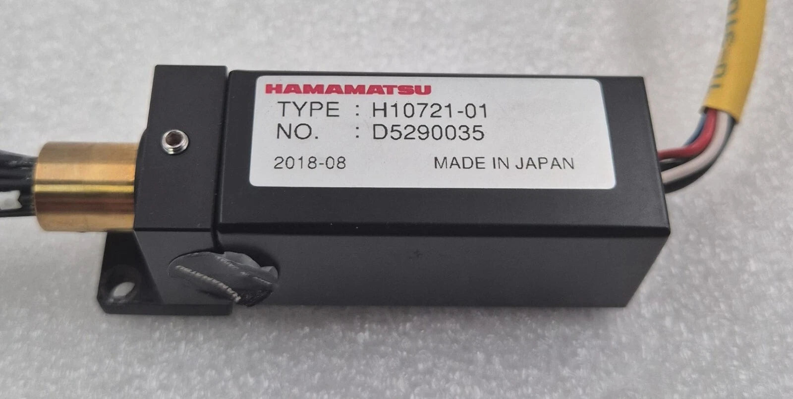HAMAMATSU H10721-01 Photomultiplier Tube PMT Module W/ Fiber Optic Connector