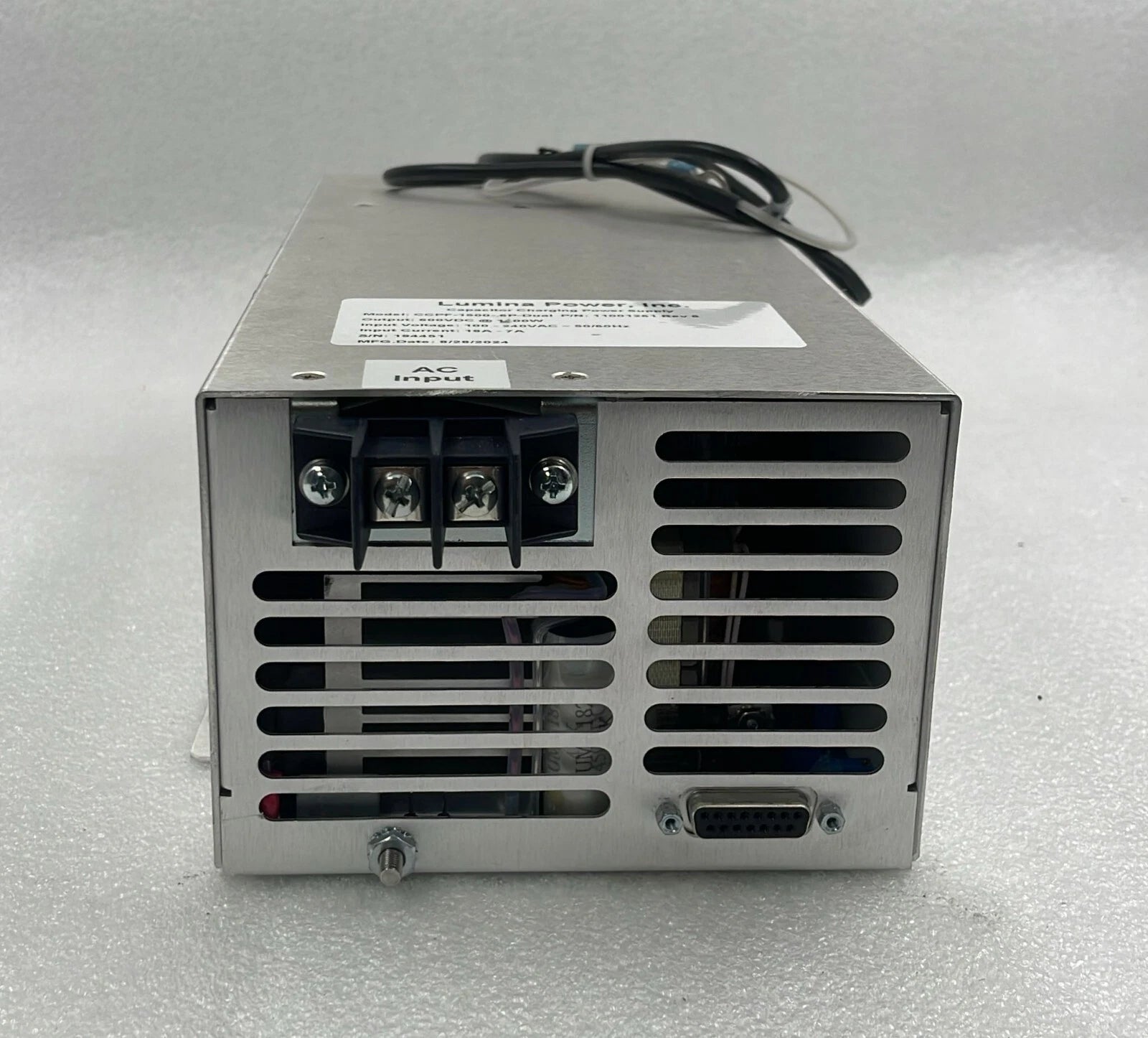 Lumina CCPF-1500-.6P-Dual 11001261 Capacitor Charging Power Supply **AS IS**