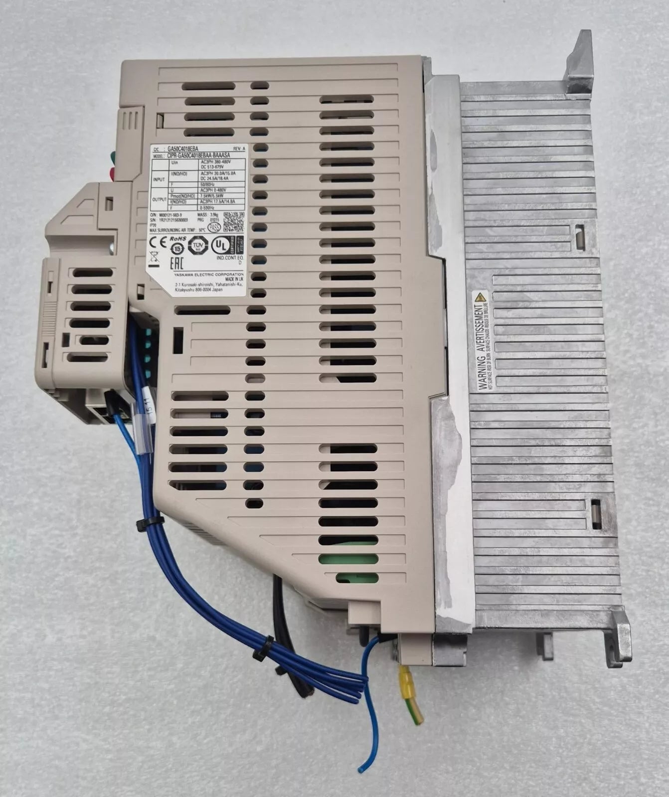 YASKAWA GA500 GA50C4018EBA CIPR-GA50C4018EBAA-BAAASA Frequency Inverter 400V