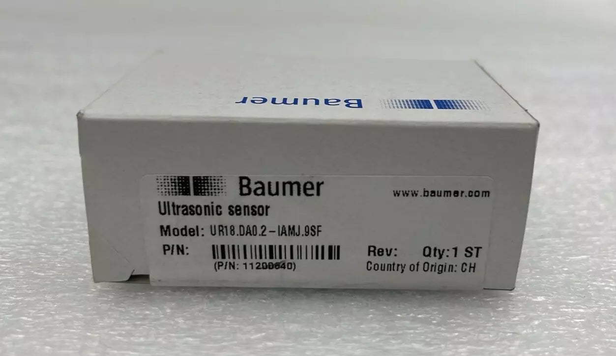 NEW SEALED - Baumer UR18.DA0.2-IAMJ.9SF Ultrasonic Sensor 11200640