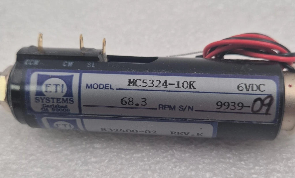 ETI Systems MC5324-10K 6VDC Motorized Potentiometer 68.3 RPM  Motor
