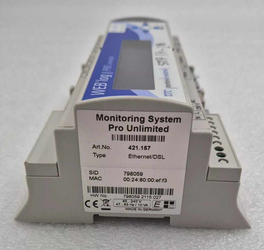 METEO CONTROL WEB'log Pro Unlimited Monitoring System 421.157 Ethernet DSL