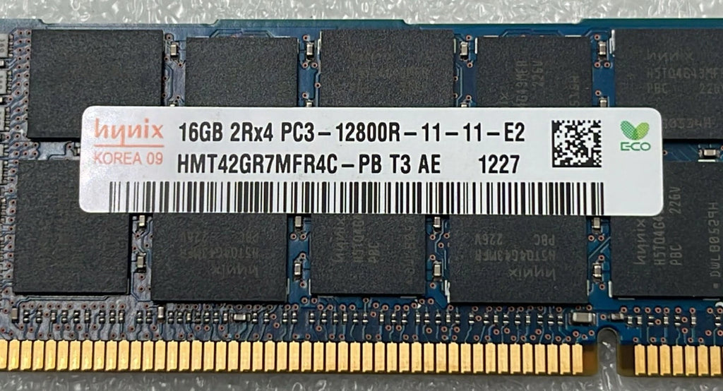 [LOT 15 PCS] SK Hynix 16GB 2Rx4 PC3-12800R HMT42GR7MFR4C-PB RAM HP 672612-081