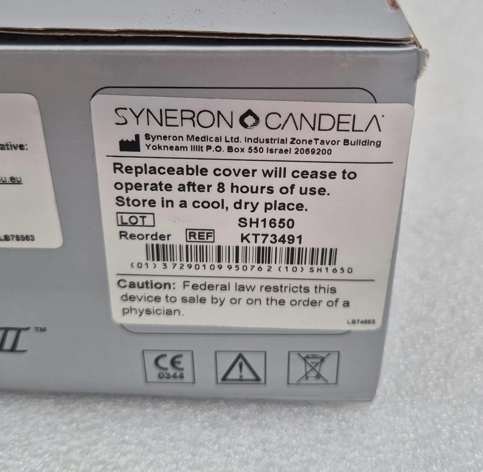 10-Pack SYNERON CANDELA VelaShape II VContour Disposable Covers KT73491 AS81221