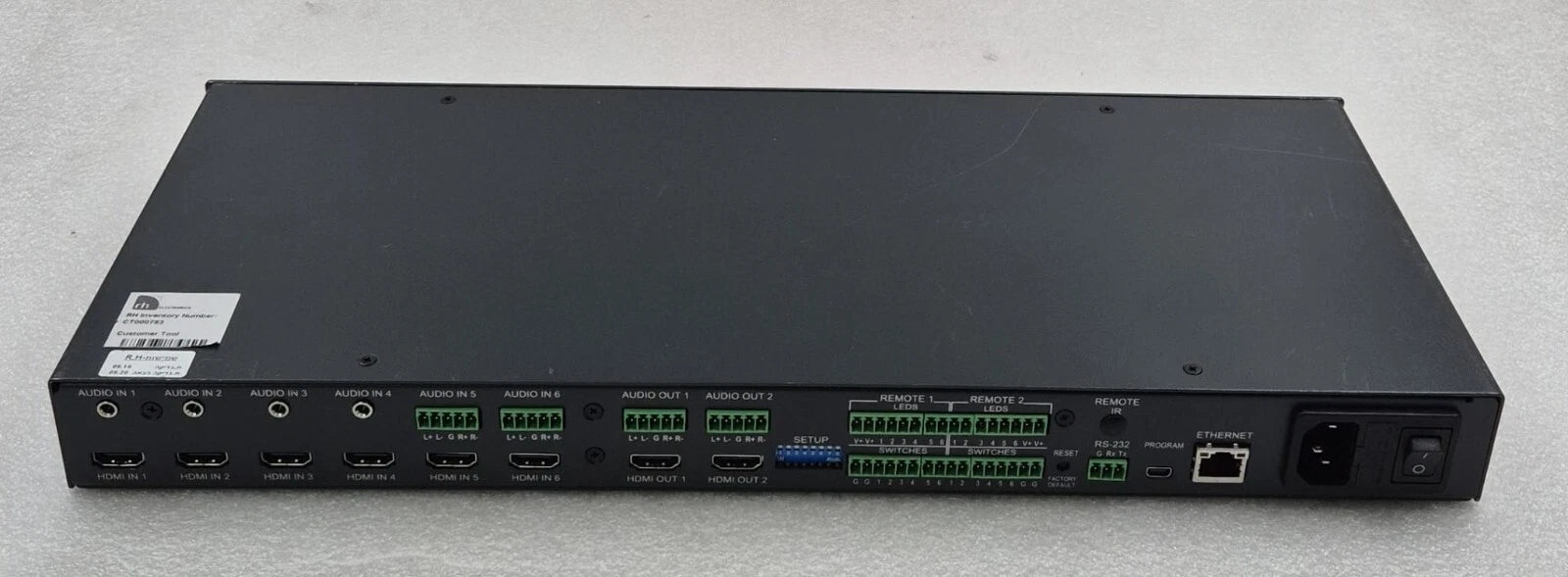 Kramer VS-62HA 6x2 HDMI / Audio Matrix Switcher Automatic UHD