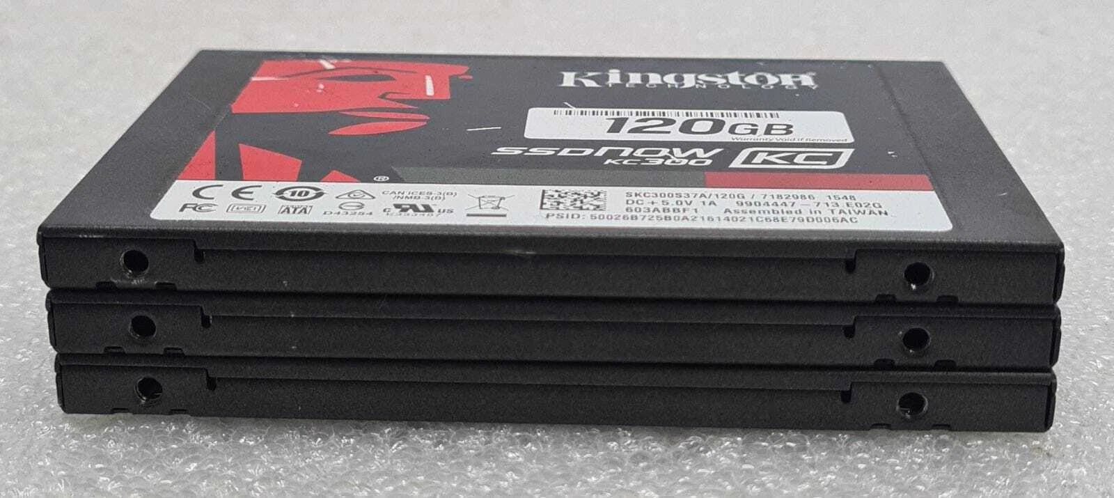 [LOT 3] Kingston SSDNOW KC300 120GB SATA Solid State Drive SSD SKC300S37A 120G