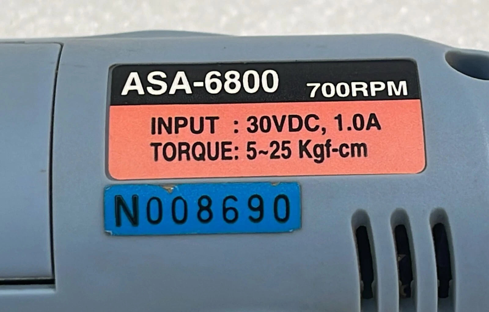 ASA-6800 Industrial Electric Screwdriver – High Performance **AS IS
