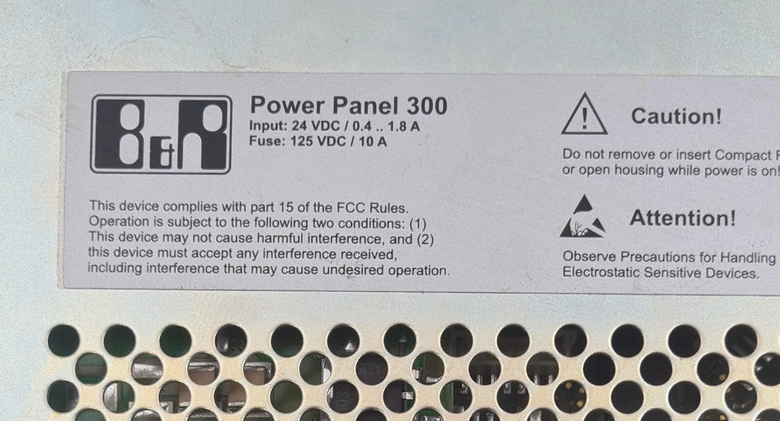 B&R Automation Power Panel 300 4PP320.0571-35 Rev. H0