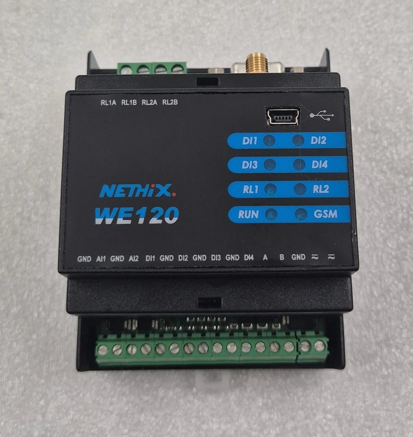 NETHIX WE120 90.01.001 IoT GSM/SMS Compact Remote Control & Monitoring Device