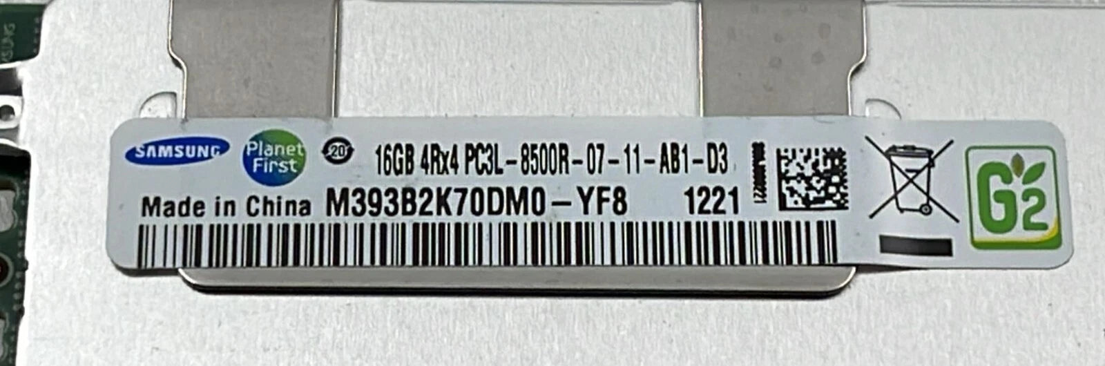 [LOT OF 16] SAMSUNG 16GB 4Rx4 PC3L-8500R-07-11-AB1-D3 M393B2K70DM0-YF8