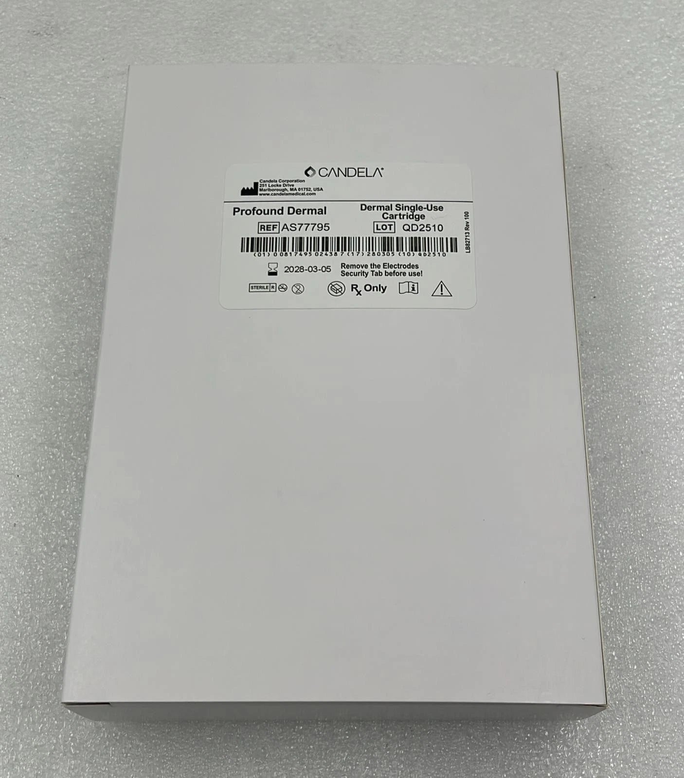 [6 PCS] Syneron Candela Profound Dermal Singal-Use Cartridge KT76653 Tip AS77795