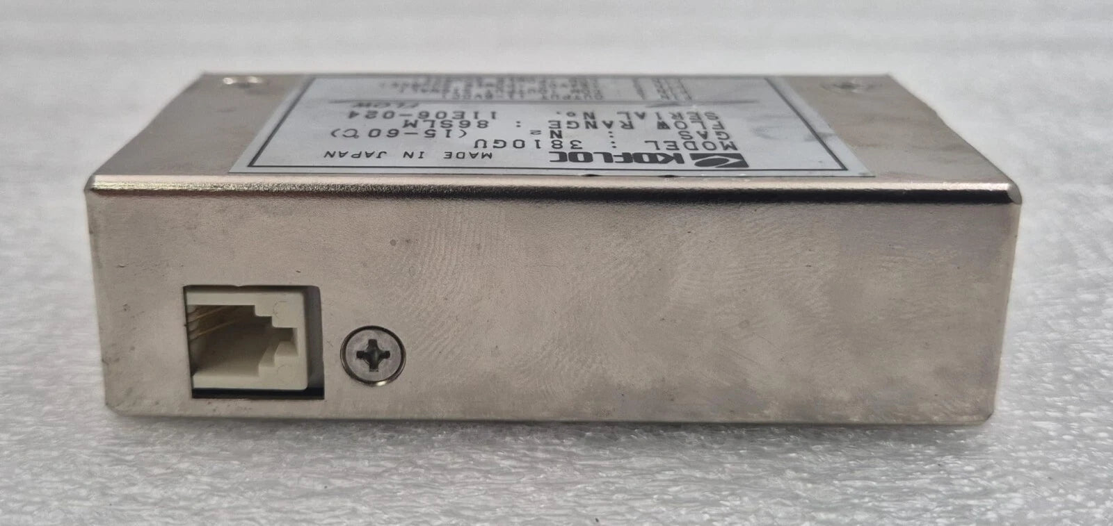 KOFLOC 3810GU Mass Flow Sensor , Gas: N2 , Range: 86SLM