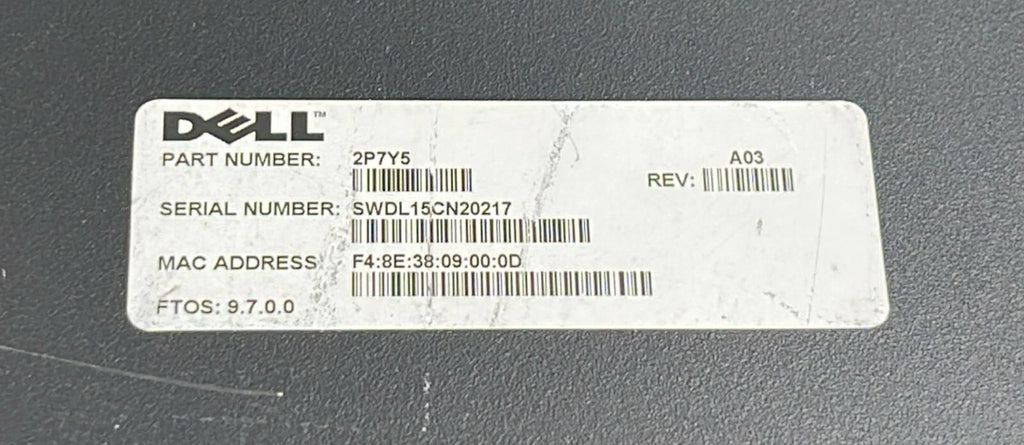 Dell Force10 S4820T 48-Port 10GbE Network Managed Ethernet Switch 02P7Y5