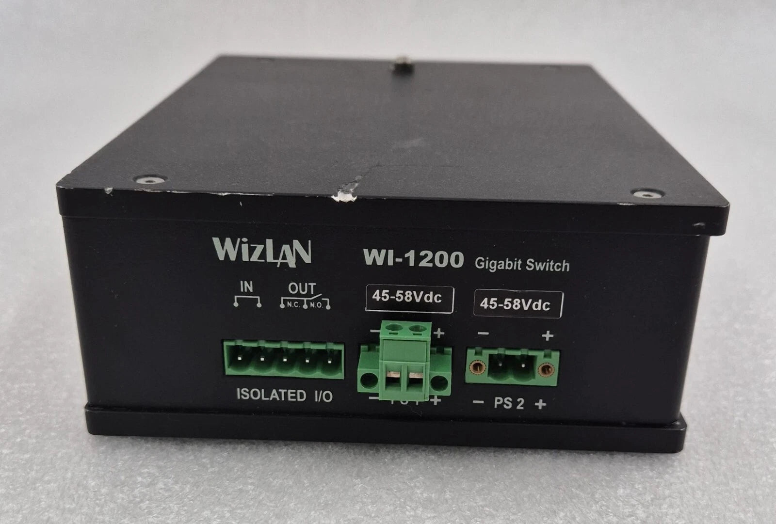 WIZLAN WI-1200/DDC 12-port Gigabit Switch WI-1200 45-58Vdc Industrial PoE