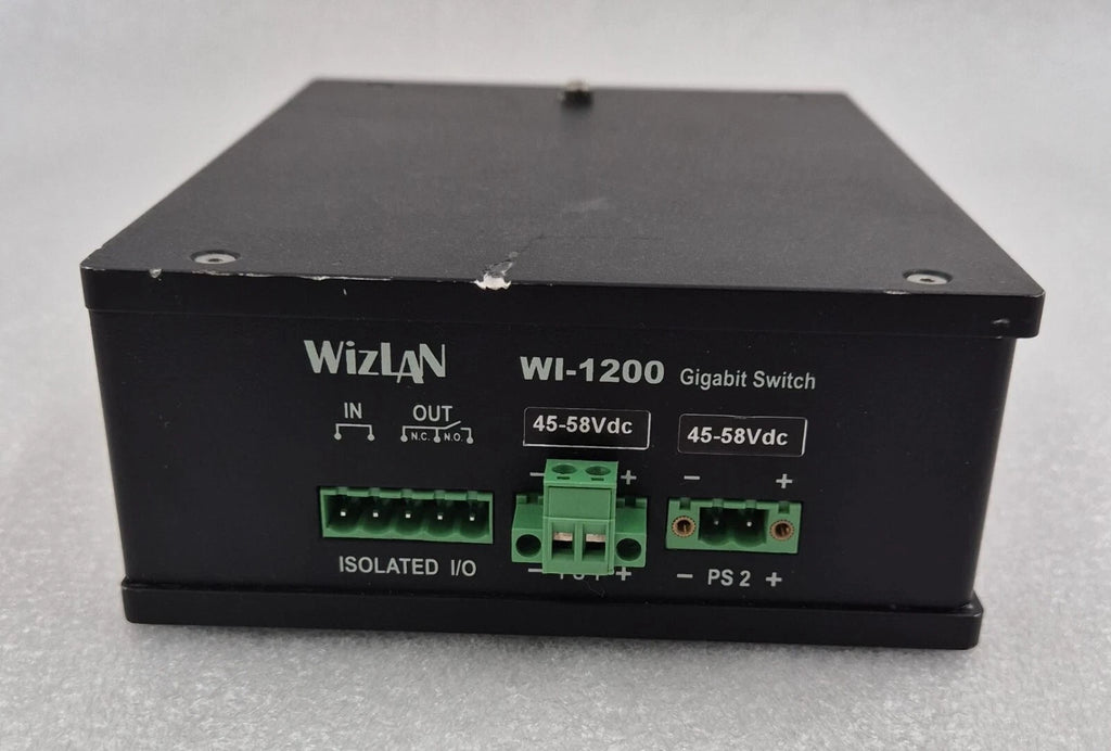 WIZLAN WI-1200/DDC 12-port Gigabit Switch WI-1200 45-58Vdc Industrial PoE