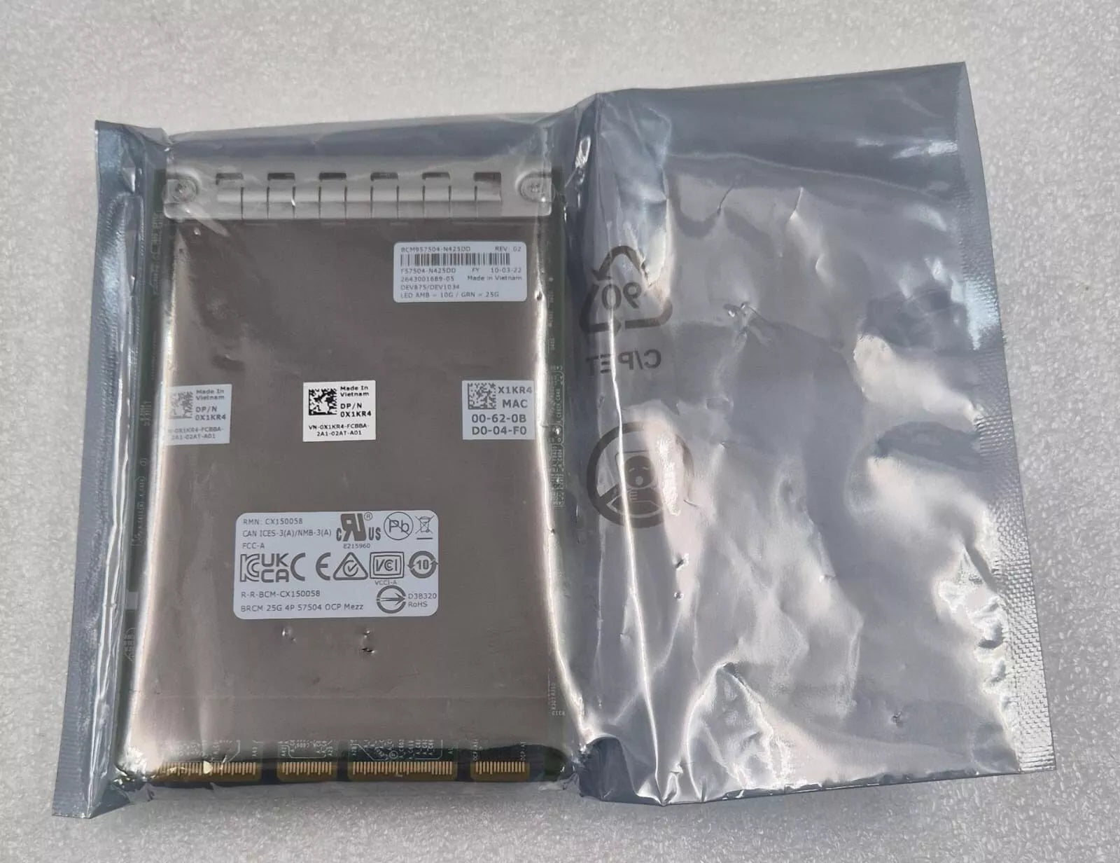 Dell BROADCOM 0X1KR4 57504 BRCM 10/25GbE SFP28 4-Port Network Card OCP 3.0