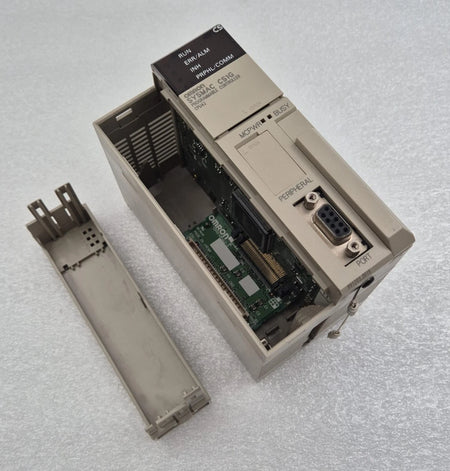 Omron CS1G-CPU42-E PLC unit with cover removed