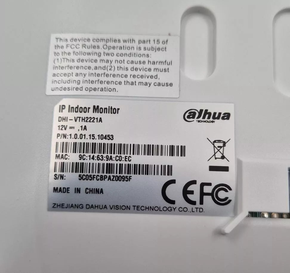 Dahua IP Indoor Monitor DHI-VTH2221A 7