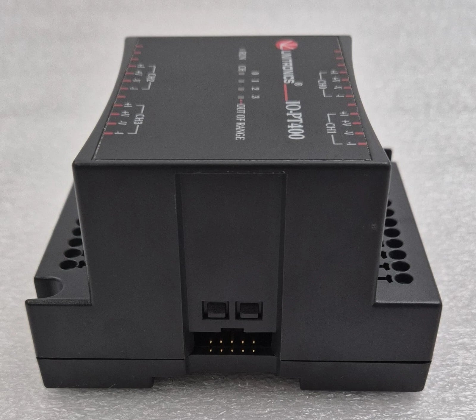 Unitronics IO-PT400 expansion module rear terminal connections