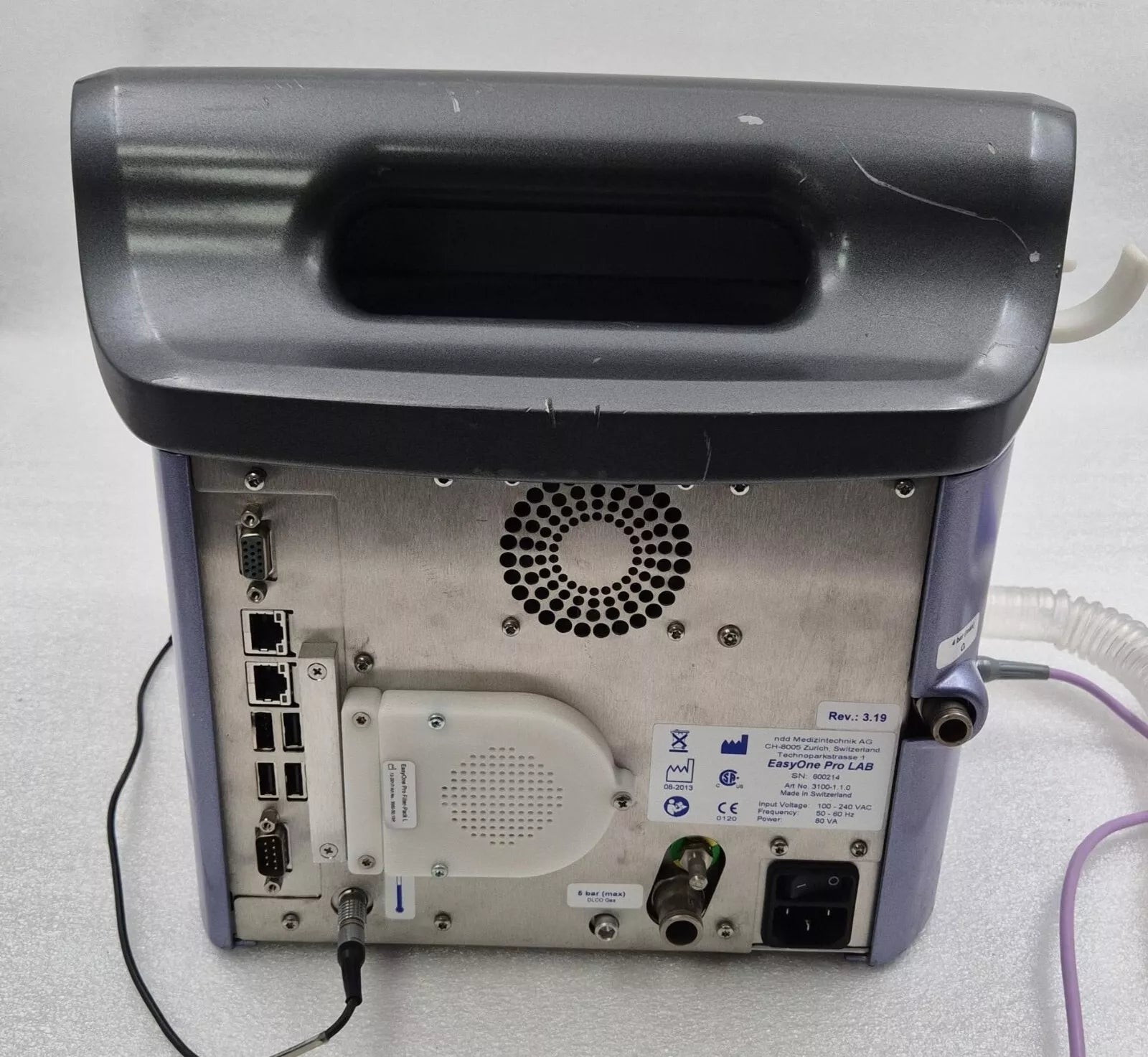 ndd Medical EasyOnePro LAB Diagnostic Portable Air Spirometer & True Flow Sensor