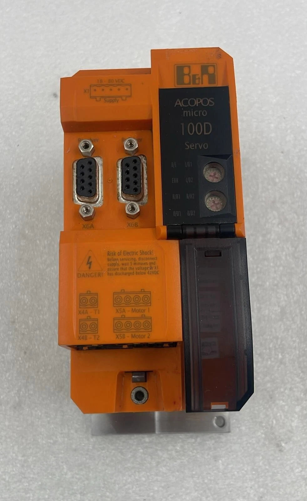 B&R Automation ACOPOS Micro 100D Servo Drive 80VD100PD.C022-01 Rev. C0