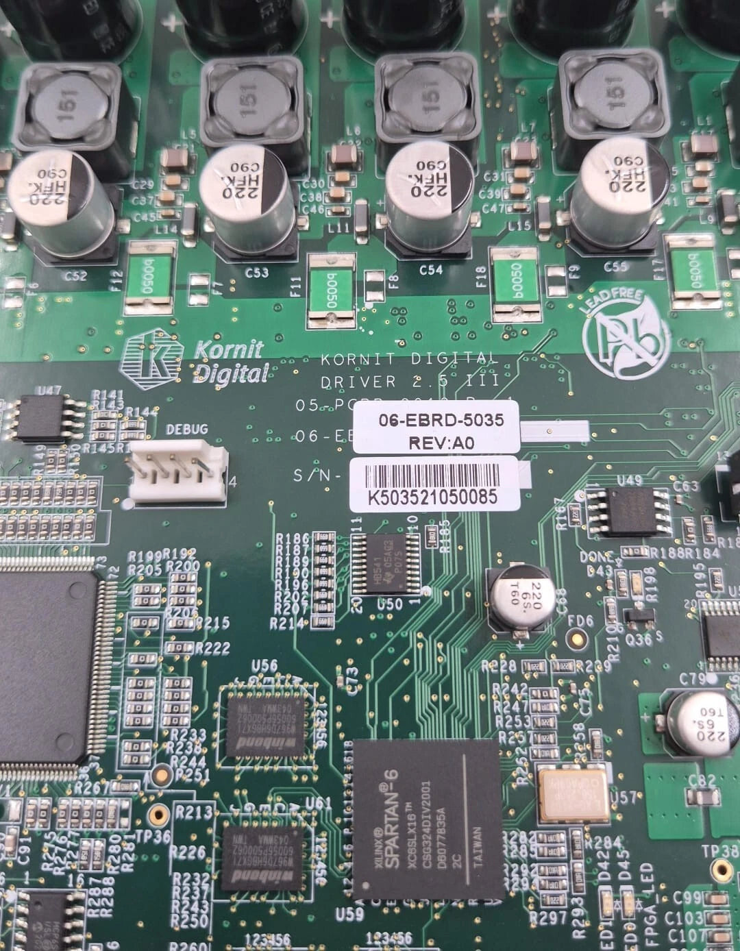 Kornit Digital Driver 2.5 III 06-EBRD-5035 05-PCBB-0019 06-EBRD-0019
