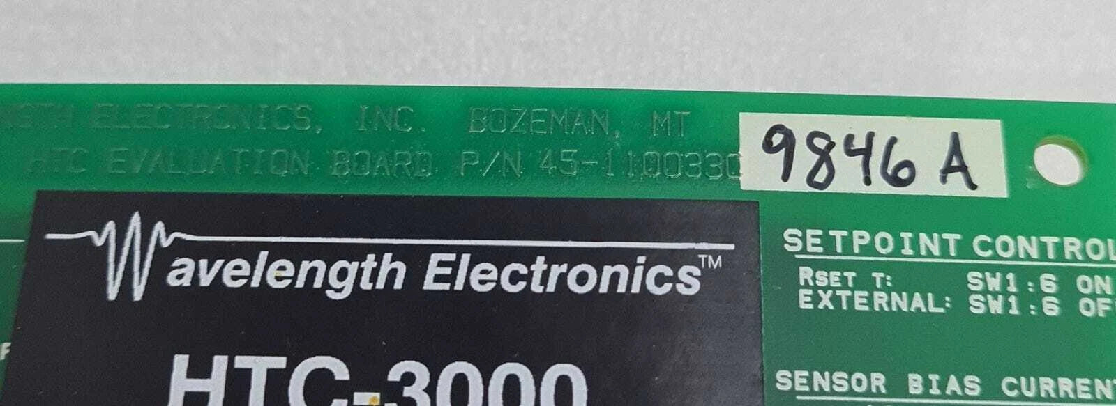 WAVELENGTH HTC EVALUATION Board 45-1100330 W/ Temperature Controller HTC-3000