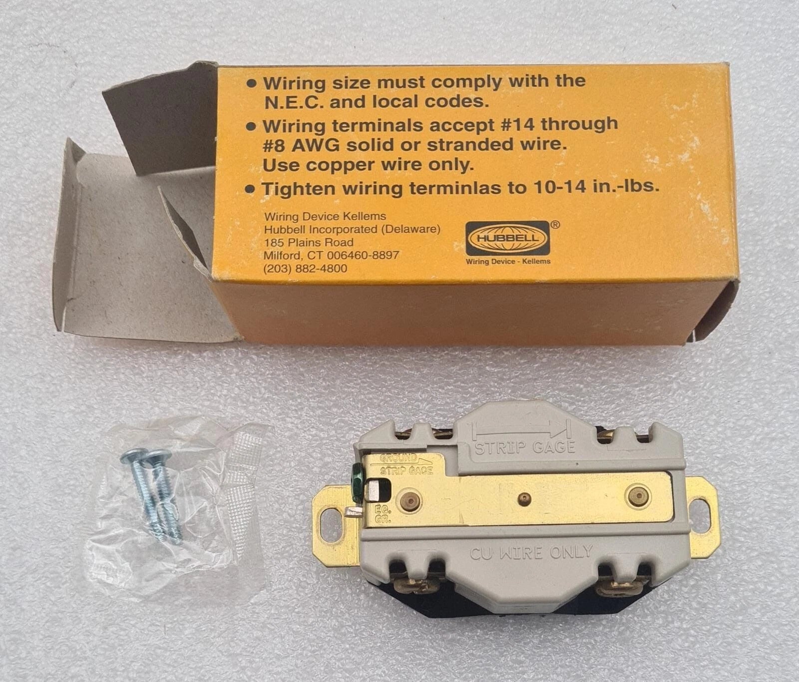 [LOT 10] NEW - HUBBELL HBL2510 20A 120/208V 4-Pole 5-Wire TWIST-LOCK RECEPTACLE