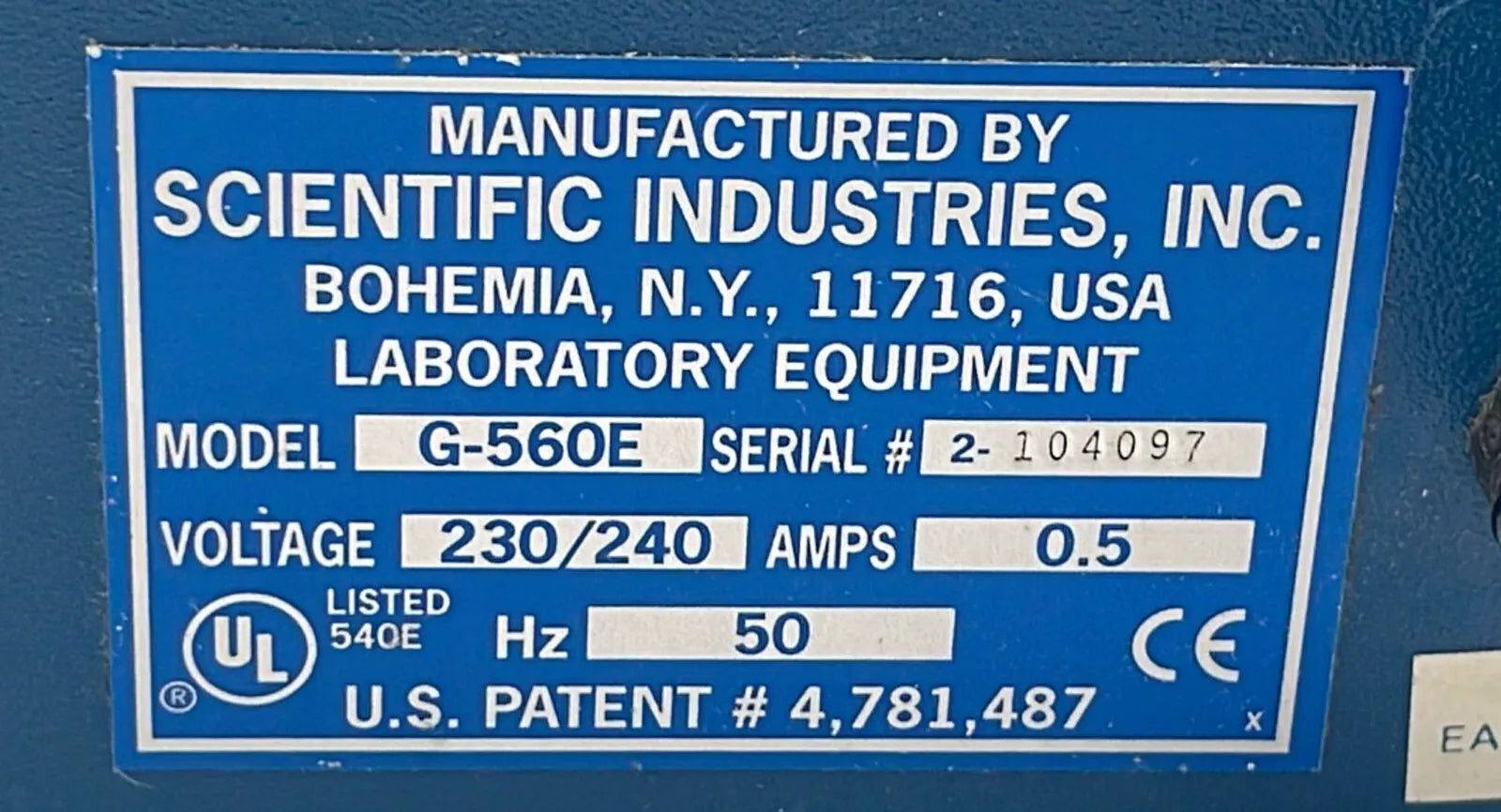 Scientific Industries Vortex Genie 2 MIXER G-560E